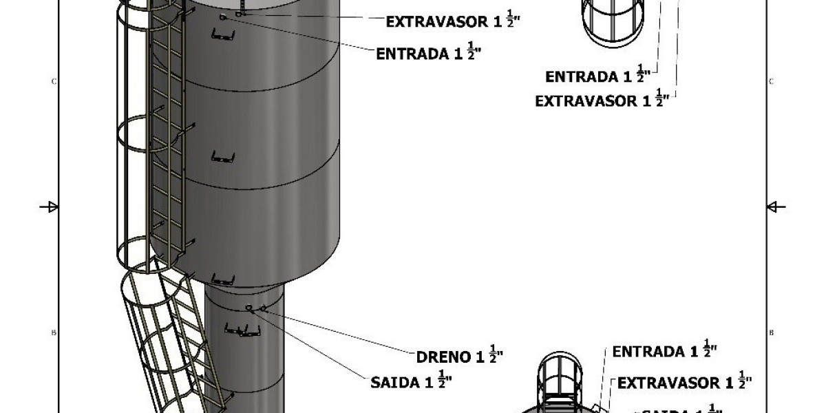 Fluted Column Elevated Storage Tank